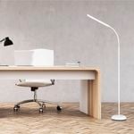 Verve Design White Brandon LED Task Floor Lamp