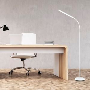 Verve Design White Brandon LED Task Floor Lamp