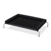 Tedi's Elevated Raised Dog Bed with Removable Bolster L Size in Black