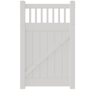 RapidFence 1130 x 1800mm White Hampton PVC Gate