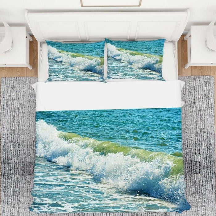 3D Ocean Waves 277 Bed Pillowcases Quilt Queen Size