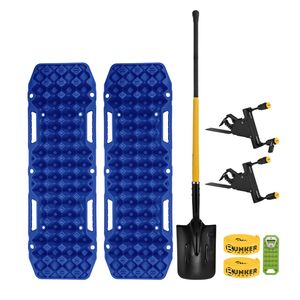 Bunker Indust Recovery Tracks Board Blue + Square Shovel + Side Mounting Kit