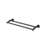 Caroma 630mm Black Matte Cosmo Double Towel Rail
