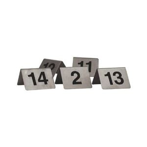 Trenton A-frame Stainless Steel Table Numbers - 81-90