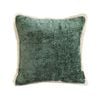 SOGA Jade Green Chenille Tassel Throw Pillow 45cm