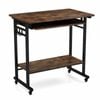 Costway Mobile Computer Table Home Workstation Office W/keyboard Tray