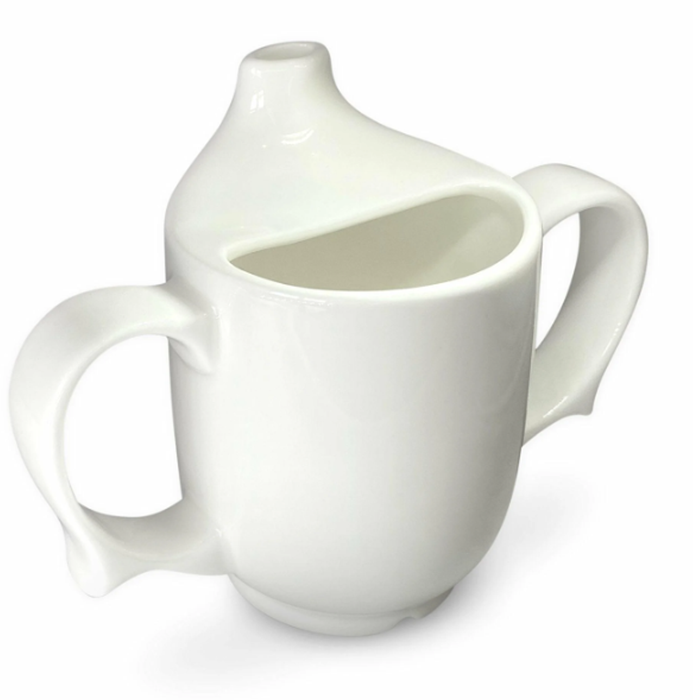 Dignity By Wade Two Handled Feeding Cup, 250ml, White