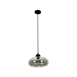 CLA Lighting MASON Oval Glass Pendant Light - Smoked