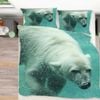 3D Polar Bear Bubble 292 Bed Pillowcases Quilt Queen Size