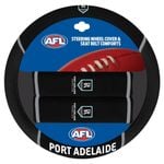 PORT ADELAIDE POWER Official AFL Steering Wheel Cover and Seat Belt Cover