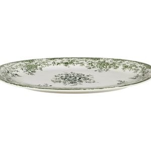 Casa Domani Rosetta Oval Platter Antique Green Serveware 37x25cm