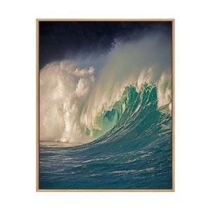 Artey | Waimea, Oahu - Framed Canvas - Natural Frame - 100 x 125cm