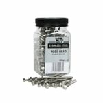 NZ Nails 50 x 2.8mm 316 Stainless Steel Rose Head Nail - 500g Pack