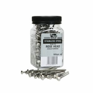 NZ Nails 50 x 2.8mm 316 Stainless Steel Rose Head Nail - 500g Pack
