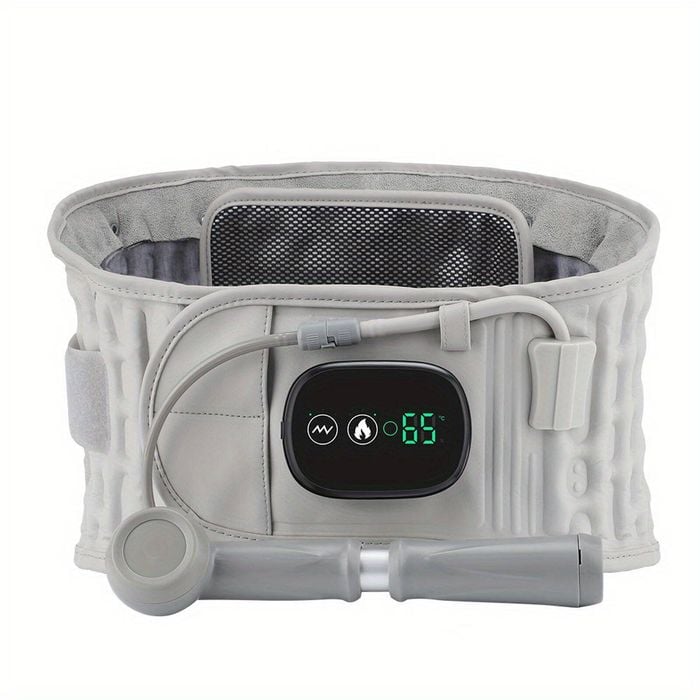 NNETM Decompression Back Belt Lower Lumbar Support Back Brace [Grey]