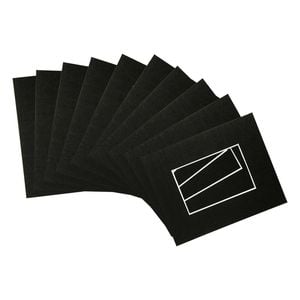 Nicola Spring A4 Frame Picture Mounts - for A5 (6" x 8") Image - Pack of 10