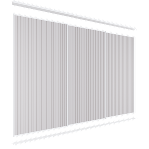 Lugna 2400 x 2701-3600mm Triple Sliding Door VJ Panel Package