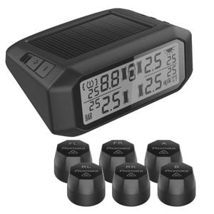 Promata Mata 1  Solar Powered Tyre Pressure Monitor - 6 External Sensors