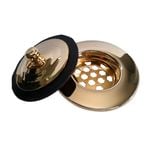 EZYFIX 50mm Gold Retrofit Waste Insert And Plug Bath Repair Kit