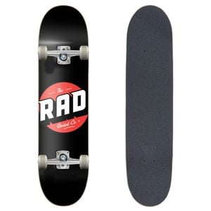 Rad Board Co Complete Skateboard Progressive Logo Classic Black Deck Width 8in