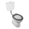 Johnson SuisseWhite S Trap Link Toilet Suite With Grey Seat