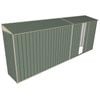 Build-a-Shed 0.8 x 5.2 x 2m Skillion Shed with Single Sliding Side Door - Green