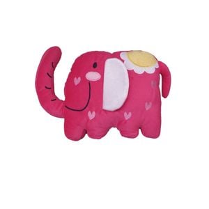 Elephant Pink Shaped Kids Filled Cushion