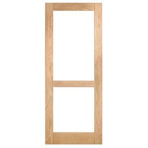 Corinthian Moda Clear Glass White Oak Internal Door AMODG8 - 820mm x 2040mm x 35mm