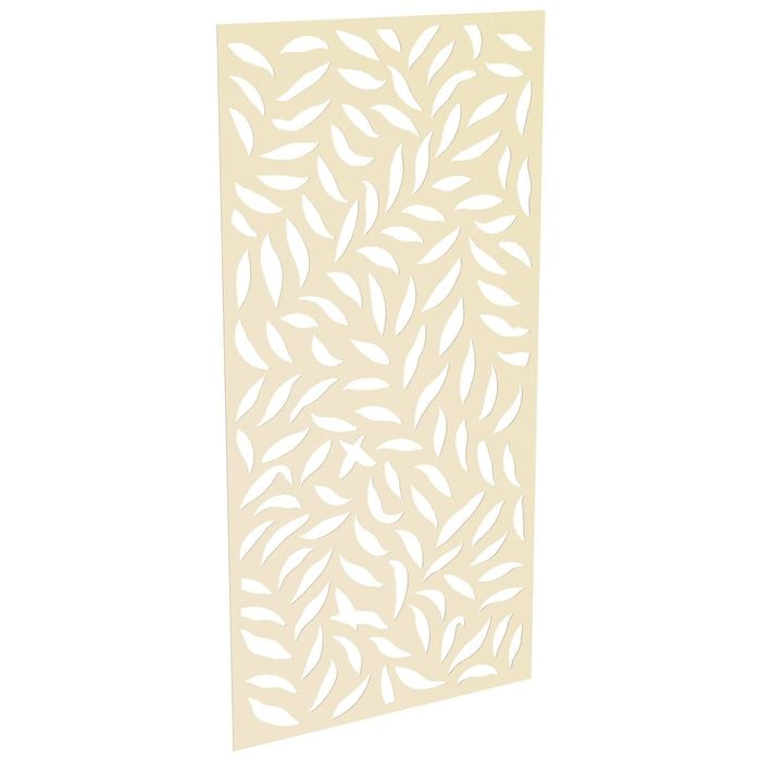 ProtectorAl 300 - 1200 x 1201 - 2400mm Primrose Large Leaf Unframed Solid Aluminium Decorative Panel