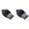 2PK Fox 40 Summit Sonik Blast CMG Whistle w/ Breakaway Lanyard Black