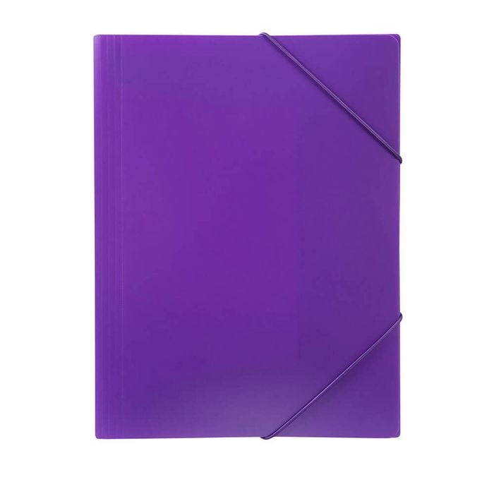 Marbig Soft Touch Brights Document Wallet (A4) (Purple)