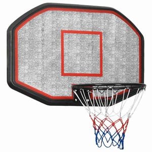 vidaXL Basketball Backboard Black 109x71x3 cm Polyethene Basketball Hoop Board