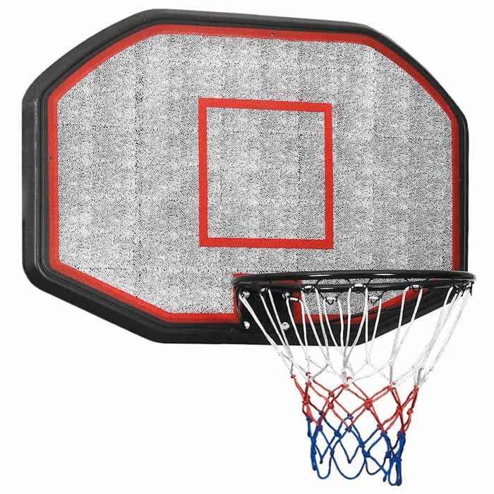 vidaXL Basketball Backboard Black 109x71x3 cm Polyethene Basketball Hoop Board