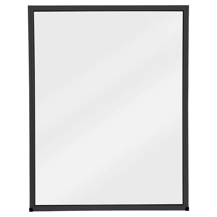 Polar     View 1200 x 1545mm Black Frosted Glass Fixed Panel Double Glazed Window