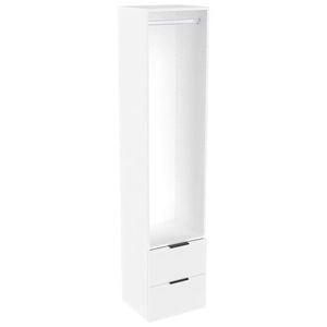 Lugna 2048 x 450 x 380mm White Hanging 2 Drawer Storage Cabinet - White