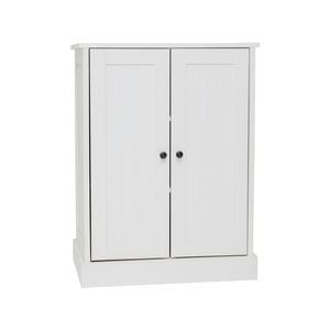 Hamptons 2 Door Low Line Storage Cupboard Cabinet