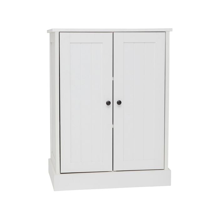 Hamptons 2 Door Low Line Storage Cupboard Cabinet
