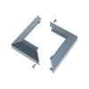 ProtectorAl 100 x 100mm Deep Ocean Aluminium 2 Part Flanged Post Domical Cover Plate