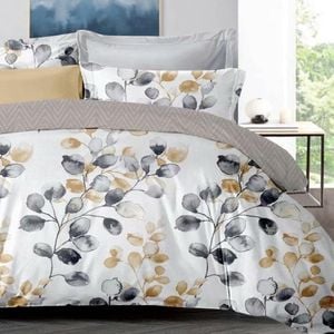 Dreamfields King Single Eden Leaves Design Soft Quilt/Doona/Duvet Cover  Set