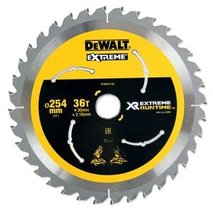 DeWALT XR 254mm 36T Extreme Runtime Circular Saw Blade DT90274-QZ