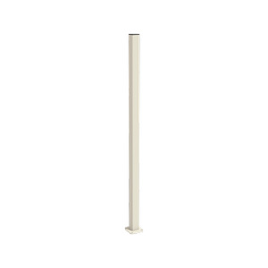 ProtectorAl 50 x 50 x 1000mm Surfmist Aluminium Garden Post Flanged with Cap