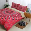 3D Bohemian Red Quilt Cover Set Bedding Set Pillowcases 119
