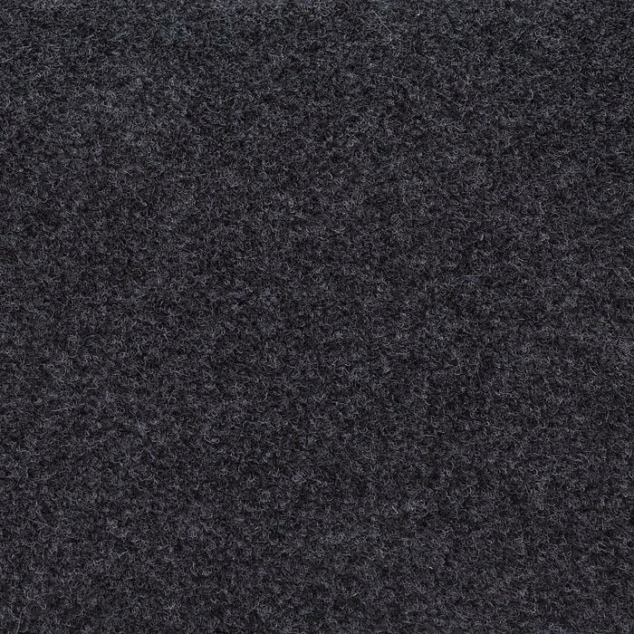 Q'Decor 2m Dark Grey Resin Back Ribbed Marine Carpet