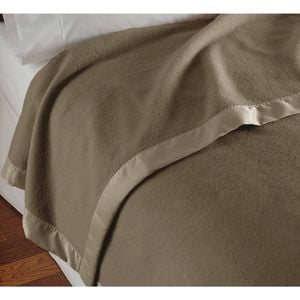 Bloomington 400GSM Luxury Wool Blanket Mocha King