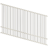 ProtectorAl 1201-2400W x 1500H Surfmist Flat Top Pool Fence Panel Raked Up to 15º