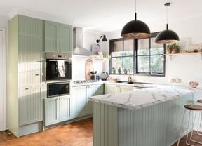 green kitchen