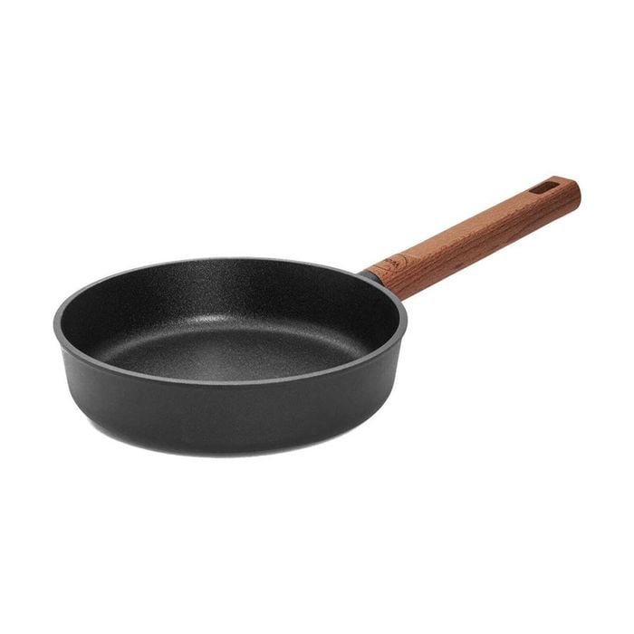 Eco Logic Aluminium Frypan w/ Wooden Handle Round 20cm - Black