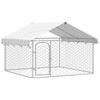 vidaXL Outdoor Dog Kennel with Roof Backyard Dog House Cage Puppy Pet Supply 200x200x150 cm
