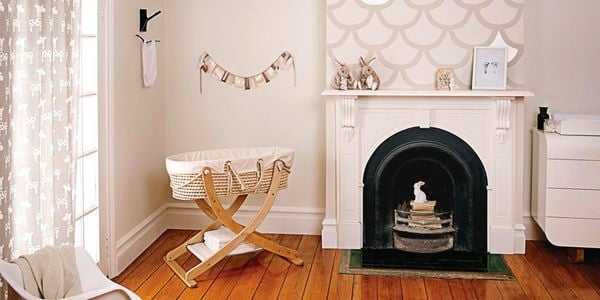 Nursery with bassinet.