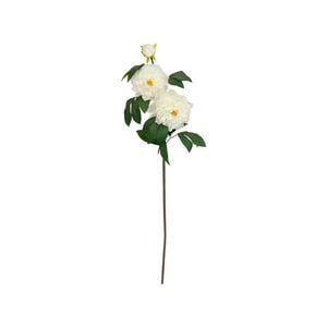 95cm White Carnation Trio Artificial Flower